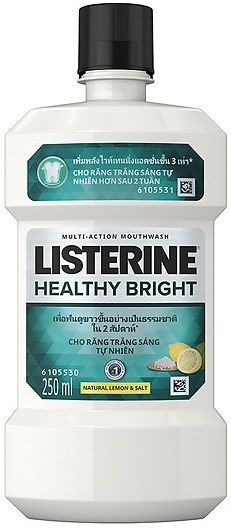 LISTERINE MOUTHWASH NATURAL LEMON AND SALT 250ML